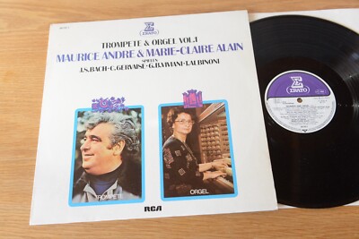 Maurice Andre &  Marie-Claire Alain   Trompete & Orgel Vol.1 LP Erato ZL 30594