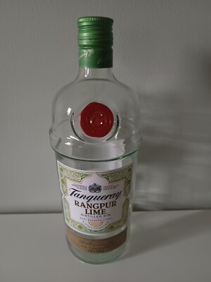 Leere Flasche Tanqueray Rangpur Limette 1 Liter 41,3 0%