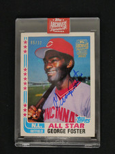 GEORGE FOSTER 2023 TOPPS ARCHIVES SIGNATURE SERIES AUTO /32 CINCINNATI REDS