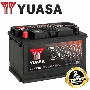 YBX3086 YUASA 12V 75AH680 SX ALFA ROMEO ALFETTA GT GTA JULIA JULIETTA BATTERY - Picture 1 of 7