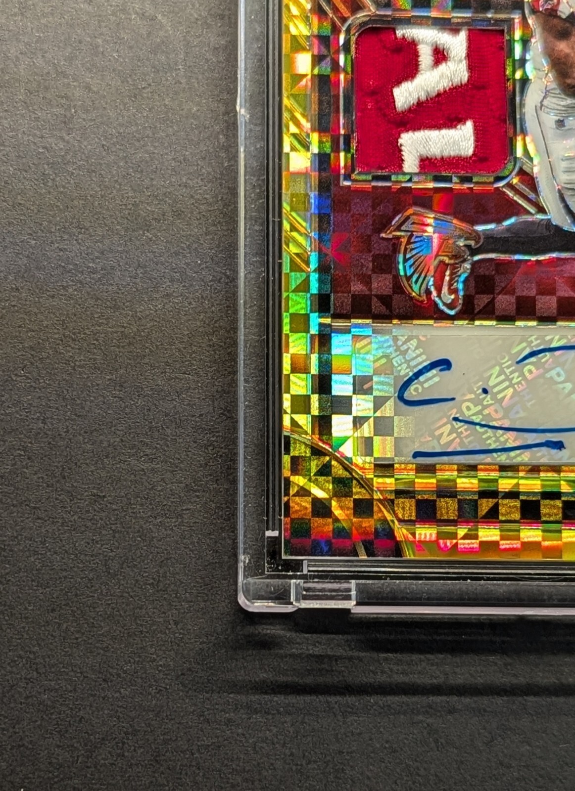 CALVIN RIDLEY Auto 2019 Select Gold Power Prizm Nasty Logo Patch SSP /5  view 4
