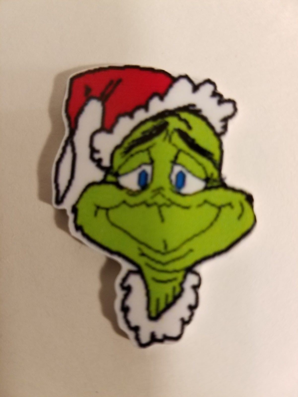 Resinas de respaldo plano (lote de 2 por $1.30) Película de dibujos animados de Navidad The Nice Grinch
