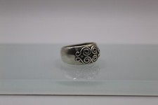Sterling Silver Paisley Twist Wide Band Ring Sz:8 122PID