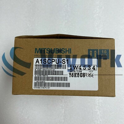 Mitsubishi A1SCPU-S1 CPU MODULE 512 I/O MAX 8K STEP 32K BYTES MEMORY 0.4A NEW