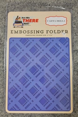 NEW Carta Bella Embossing Folder Bold Plaid CBAW67031