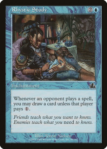 MTG Magic the Gathering Rhystic Study (45/144) Prophecy LP