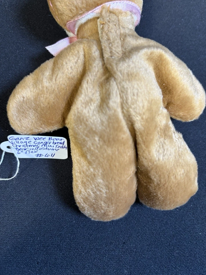 Ganz Wee Bear Village 5 inch Tannenbaum Christmas Plush Retired New with Tags - Image 4 of 4