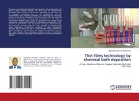 Thin Films Technology By Chemical Bath Deposition Agbolade Desmond Ademola Buch