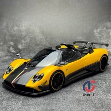 AR+ 1/18 Pagani Zonda Cinque Convertible Yellow 2009 Alloy Car Model