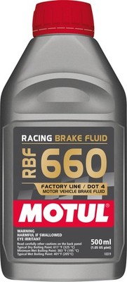 Motul RBF 660 Racing DOT 4 Synthetic Brake Fluid - Fits 1/2 Liter
