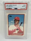 PSA 8 BASEBALL CARD 1989 TOPPS TRADED KEN GRIFFEY SR CINCINNATI REDS