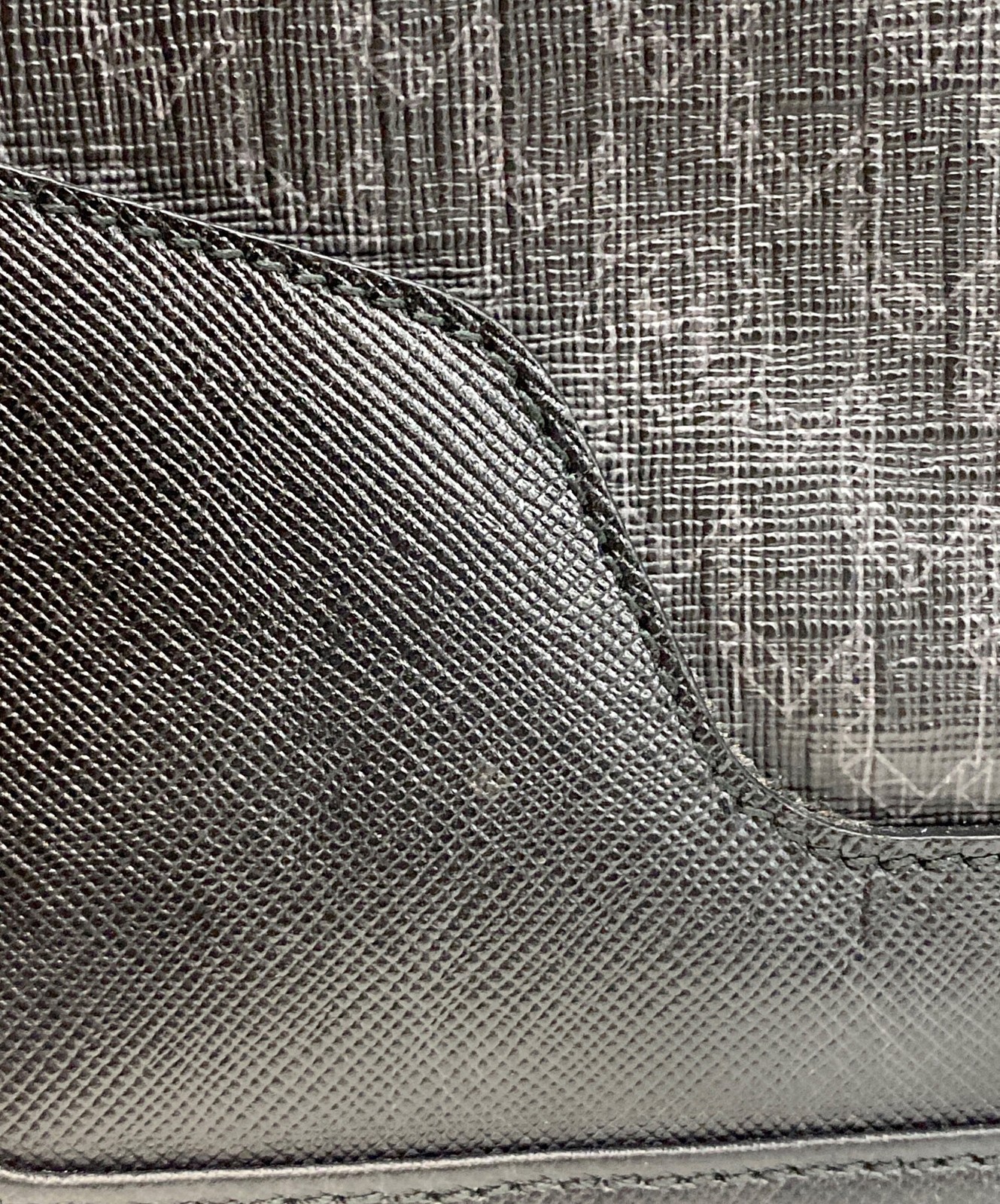 MONTBLANC Shoulder Bag Men's Burberry Trench Coat Black Used 30.5cm x 26.5cm thumbnail 9