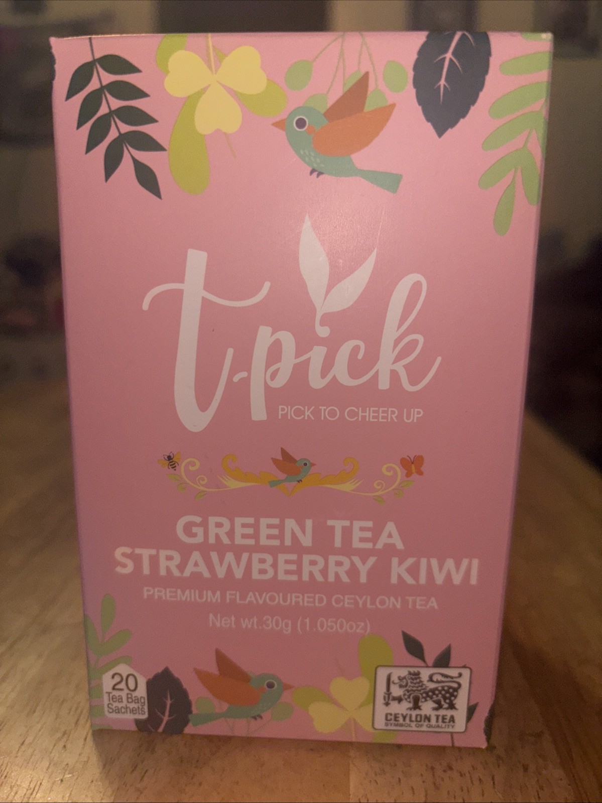 Strawberry Kiwi Flavored Ceylon Tea 20 Bags