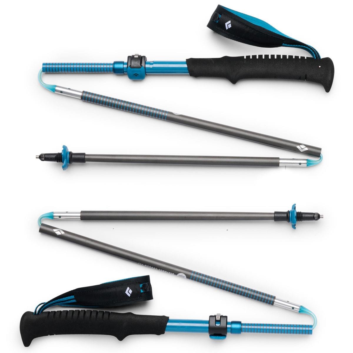 Black Diamond Distance Carbon FLZ Trekking/Running Poles - Foldable - FlickLock