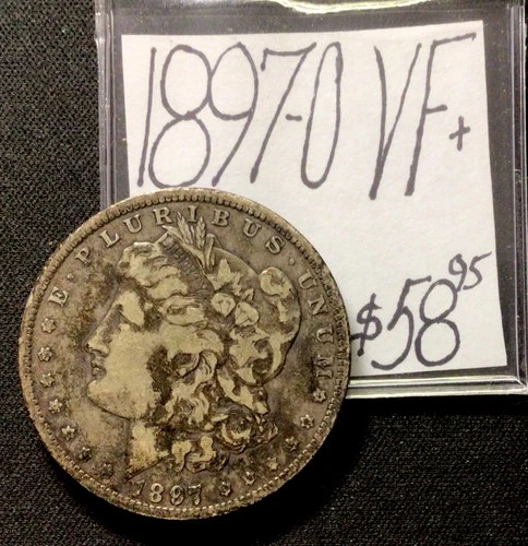 1897 O Morgan Silver Dollar VF+! ENN Coins