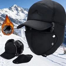 Winter Hats for Women Men Trapper Ushanka Hat with Ear Flaps Warm Russian Hat