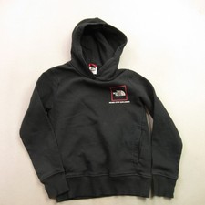 North Face Hoodie Boys Medium Long Sleeve Casual Hooded Lightweight Black