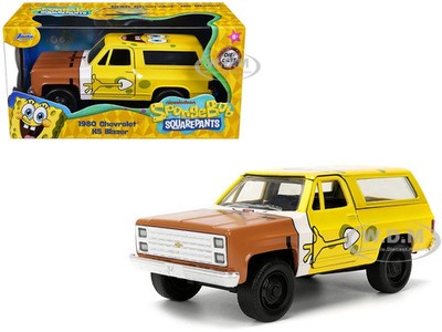 1980 CHEVROLET K5 BLAZER ''SPONGEBOB SQUAREPANTS'' LIVERY 1/32 MODEL BY JADA 33067