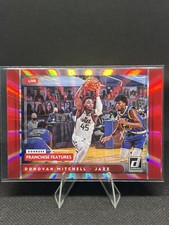 2021 Panini Donruss Franchise Features Holo Red Laser /99 Donovan Mitchell #30