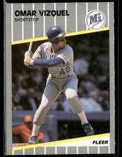 1989 Fleer Update #U-62 Omar Vizquel Baseball Card 0302L
