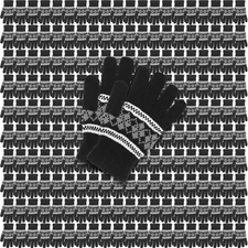 100 Pairs Winter Gloves Bulk Warm Stretchy Knit Full Fingers Unisex Gloves Gi...