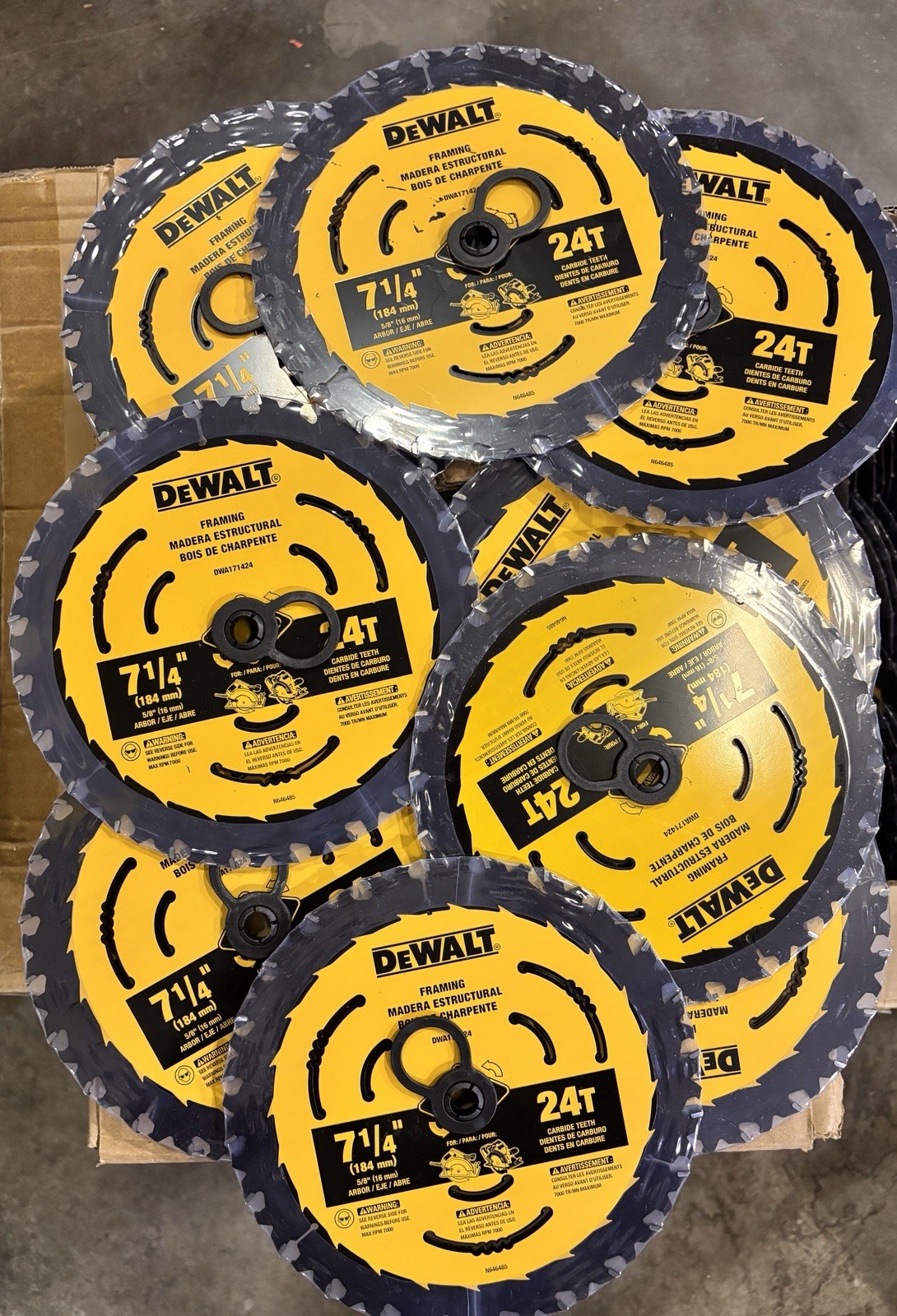 10x DEWALT DWA171424 7-1/4-Inch 24-Tooth Circular Saw Blade 🔥🔥