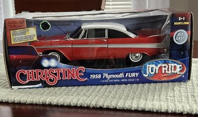 Christine 1958 Plymouth Fury 1:18 Diecast Car Red/White Brand New