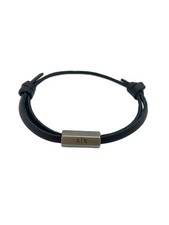 ARMANI EXCHANGE Men's Leather Bracelet in Black