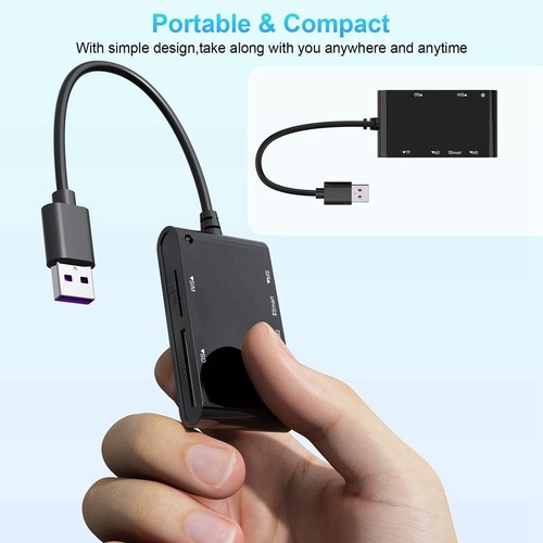 Lecteur de Carte Card Reader Multi Card Reader Card Reader Hub L6P86330 - Photo 4/8