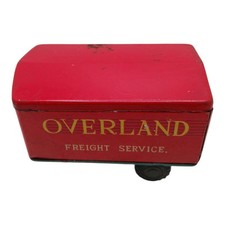 Vintage Semi Trailer Overland Freight Service Tin