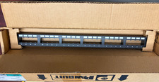8 NEW Panduit CPP24HDWBLY 24-Port Flat High-Density Patch Panel, 1 RU - Black