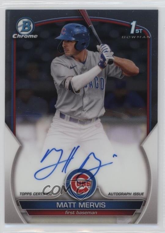 2023 Bowman Chrome Prospect Auto Matt Mervis #CPA-MM Auto 19ot