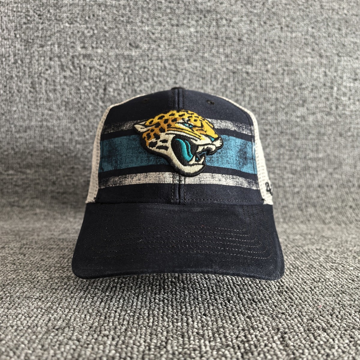 '47 Brand Jacksonville Jaguars NFL Trucker Snapback Hat Black Mesh Cap