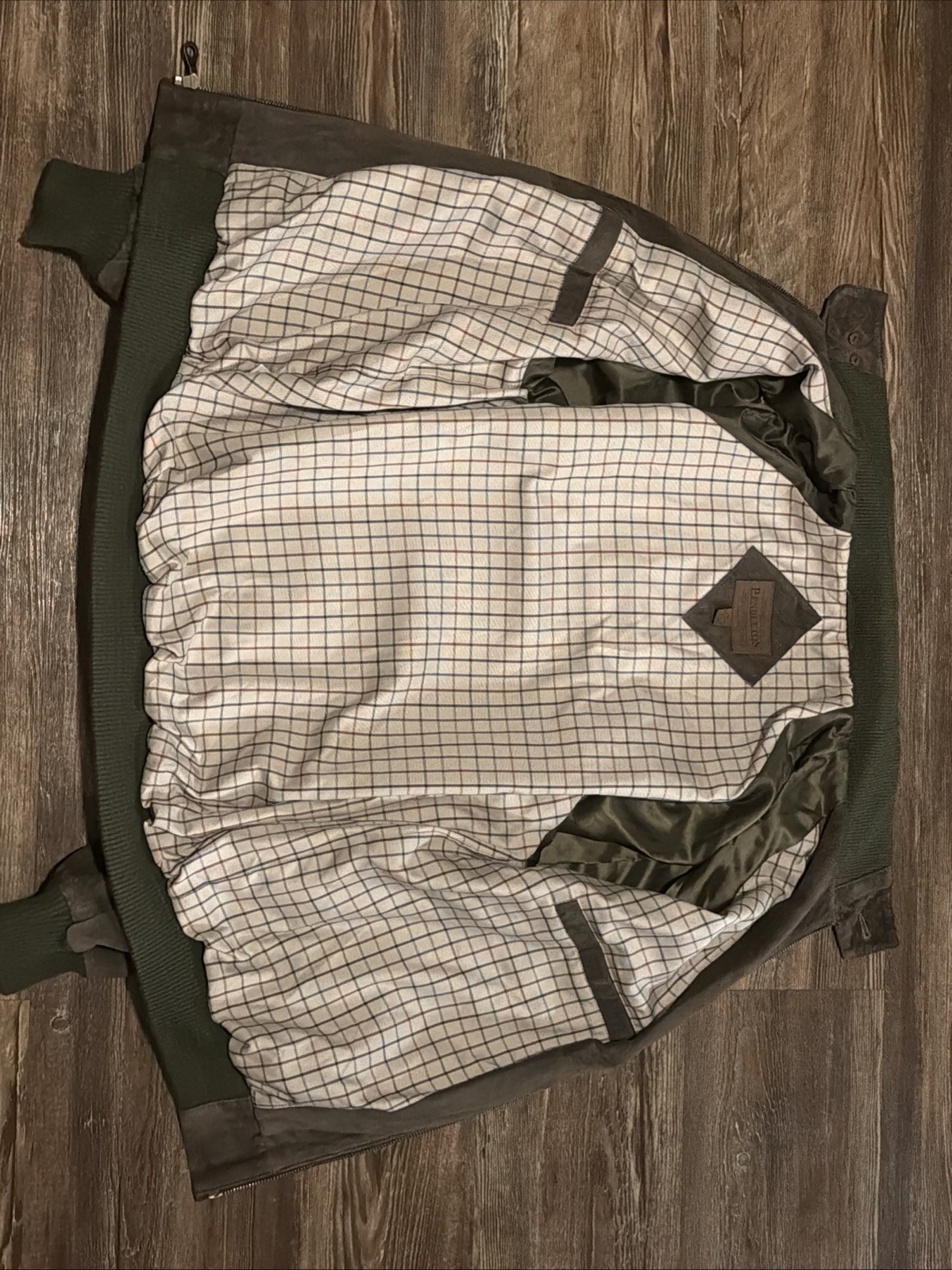 Pendleton Suede Leather Bomber Jacket Medium  Ful… - image 9