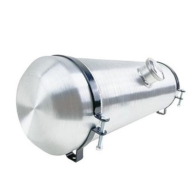 JSD 5 Gallons 8'' x24'' Aluminum Spun Round Gas Tank With Bracket Center Fill