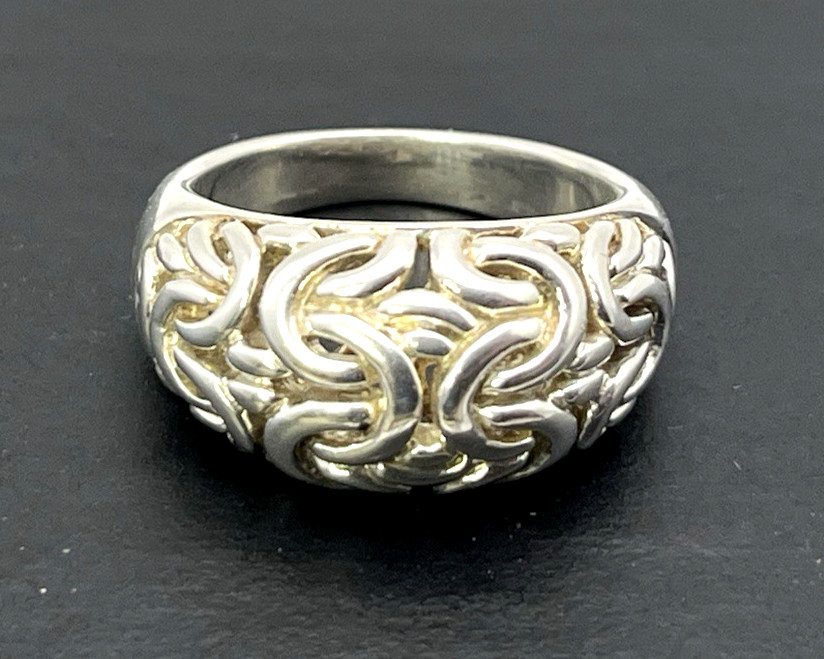 UPSCALE BYZANTINE solid sterling silver 925 size … - image 4