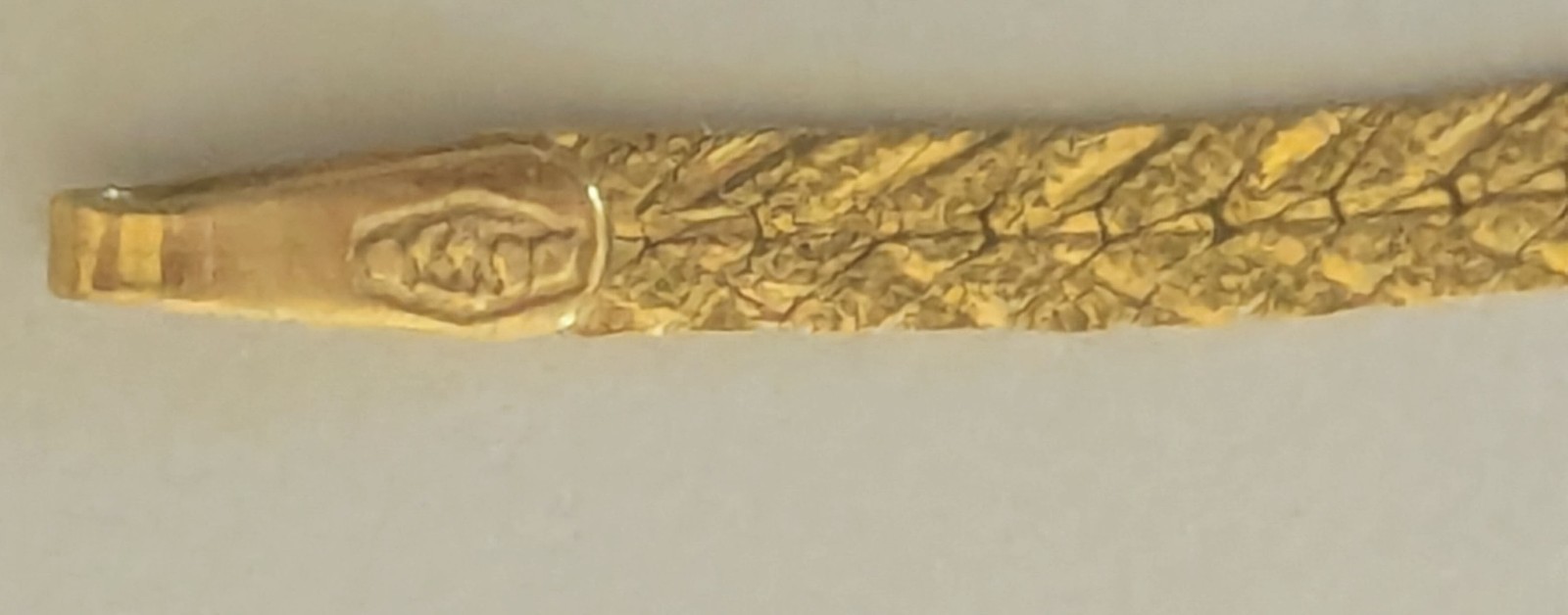 Estate Designer Signed Solid 14kt Yellow Gold 7” … - image 10