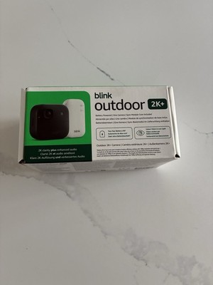 Blink Outdoor 2K+ batteriebetrieben eine Kamera schwarz Sync Modul Kern enthalten neu