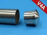 Edelstahl Stopfen Kappe Deckel Universal Flex GewöLbt Rohr Ø 16 Mm Va