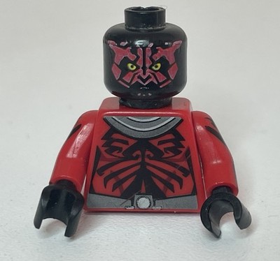 Lego Darth Maul 75022 Head Arms Torso Star Wars Minifigure Parts