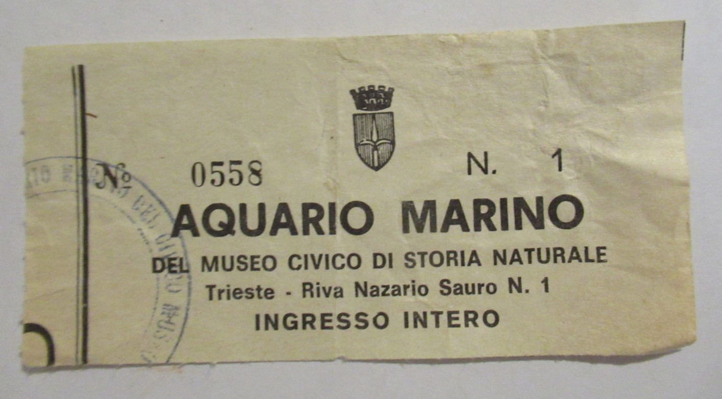 TRIESTE-ACQUARIO MARINO-Riva Nazario Sauro N. 1-MUSEO CIVICO DI STORIA NATURALE