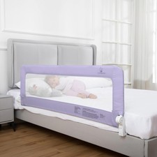 ComfyBumpy 1-Pack Bed Rail for Toddlers 55.5  L x 19.5  H  1-Pack, Purple