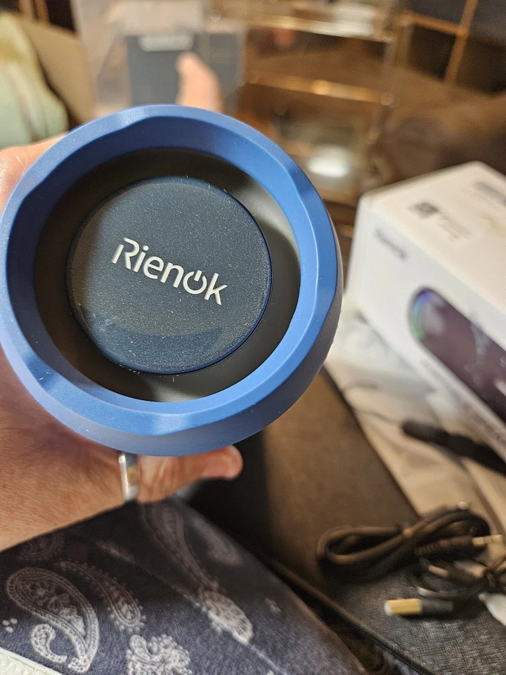 Портативный Bluetooth-динамик RIENOK 30 Вт двойное сопряжение настоящий беспроводной стерео HD So - Изображение 3 из 4