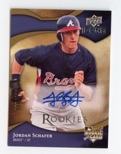 2009 UPPER DECK ICONS #136 JORDAN SCHAFER  AUTO /400