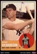 1963 Topps #420 Bobby Richardson Yankees 1.5 - FAIR
