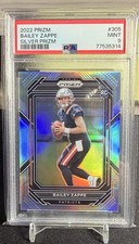 2022 NFL Panini Prizm Bailey Zappe Rookie Prizm Silver PSA 9 Mint Patriots (RC)
