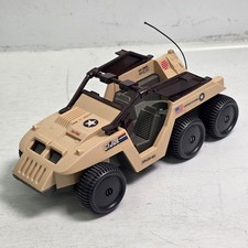Vintage Hasbro Gi Joe 1988 Desert Fox Jeep 6wd Tan Toy Vehicle Incomplete Arah