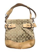 Genuine Coach Shoulder Bag /Purse Tan  Brown NOJ05K-3574