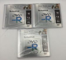 3 Fujifilm Mini DVD-R Camcorder 1.4 GB 30Min 4X For Videos Photos New