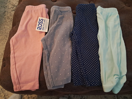 Used girls size 6-9 months pants
